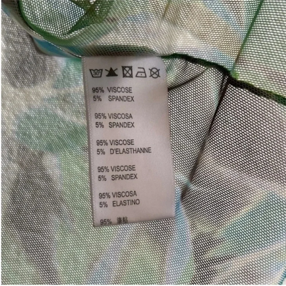 Kim Shui Green Mesh Print Top and Skirt Set